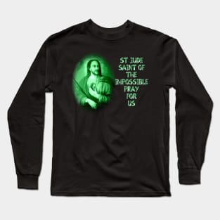 St Jude Thadeus Apostle - Saint of the Impossible Long Sleeve T-Shirt